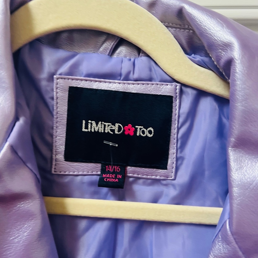 Limited Too Metallic Lavender Jacket - Picture 2 of 5